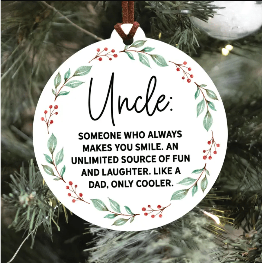 Acrylic Uncle Ornament