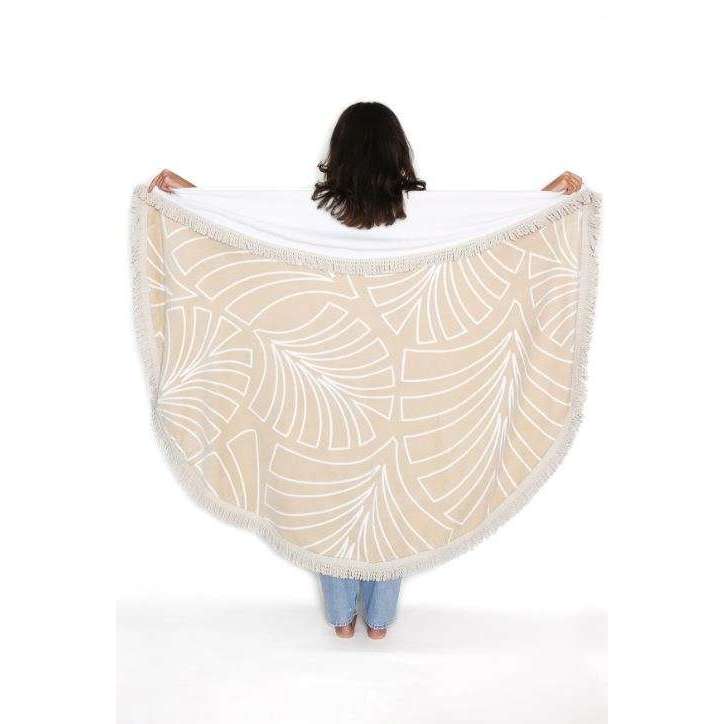 Tofino Towel The Palm Velour Round Towel
