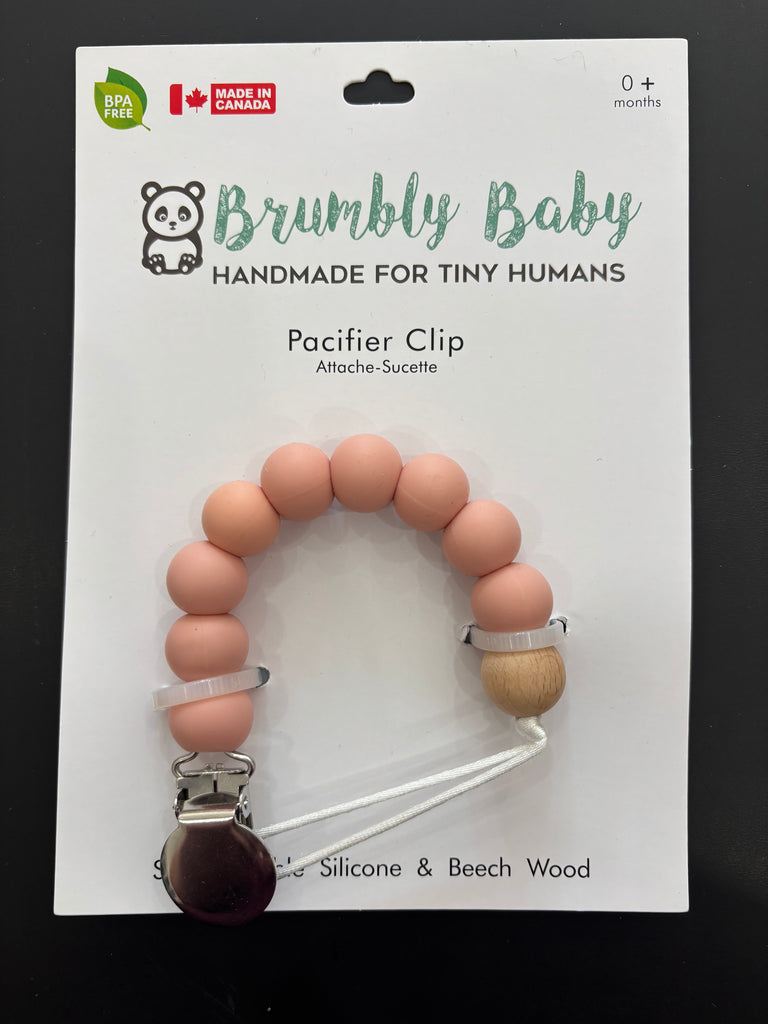 Brumbly Baby Pacifier Clip