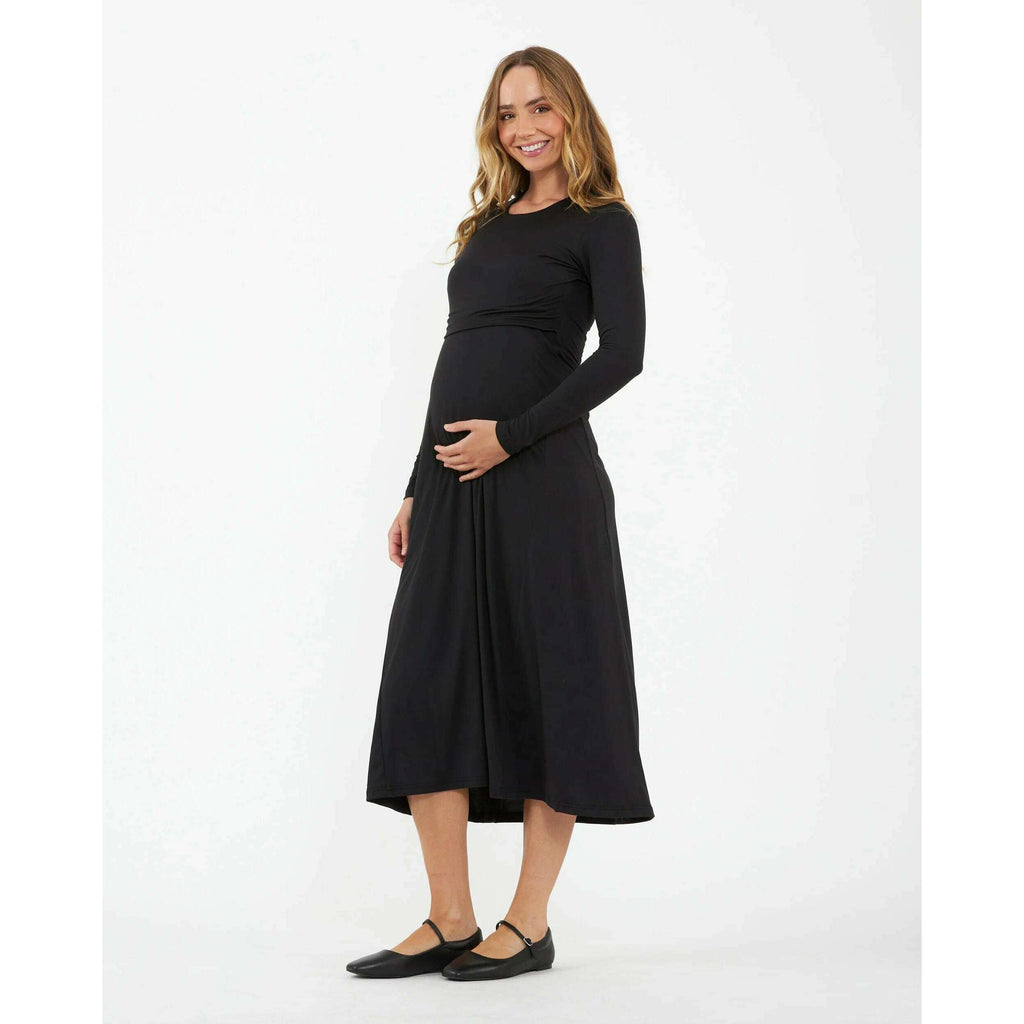 Ripe Luxe Knit A-Line Nursing Dress