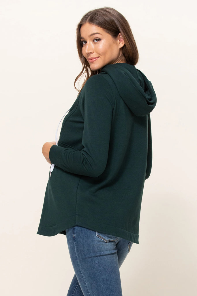 Hello Miz Half Zip Nursing Sweatshirt