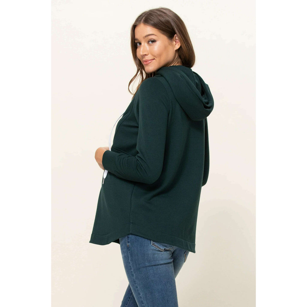 Hello Miz Half Zip Nursing Sweatshirt