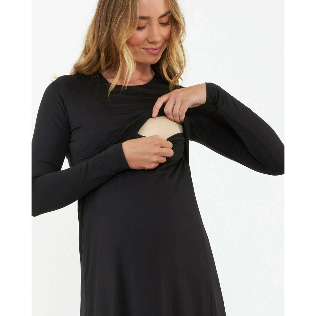 Ripe Luxe Knit A-Line Nursing Dress