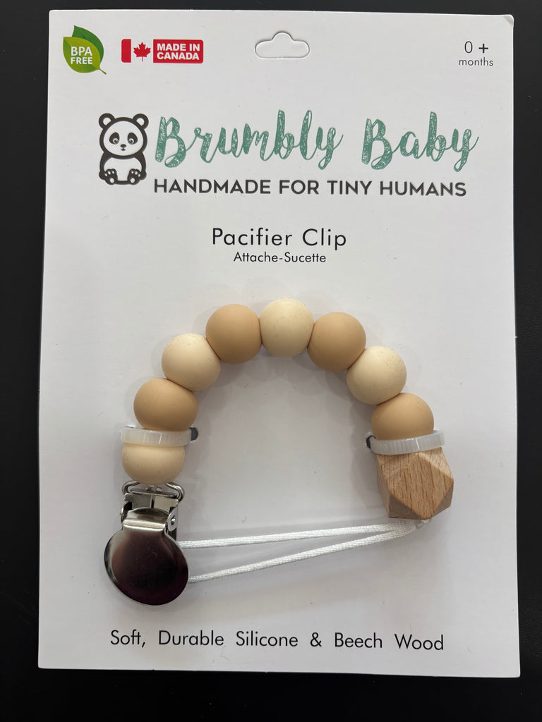 Brumbly Baby Pacifier Clip