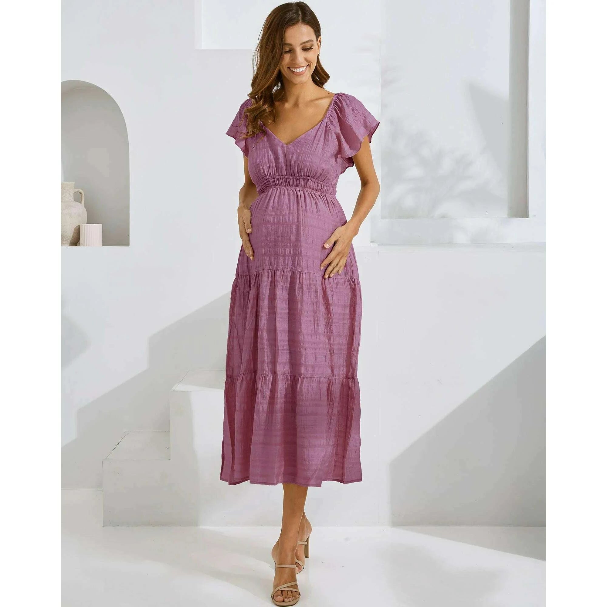 sachin and babi light blue dress Maternity Dresses main image 1