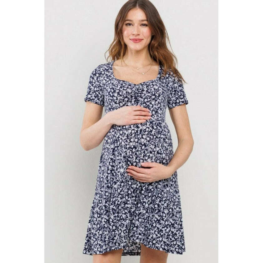 Hello Miz Floral Sweetheart Dress with Pockets