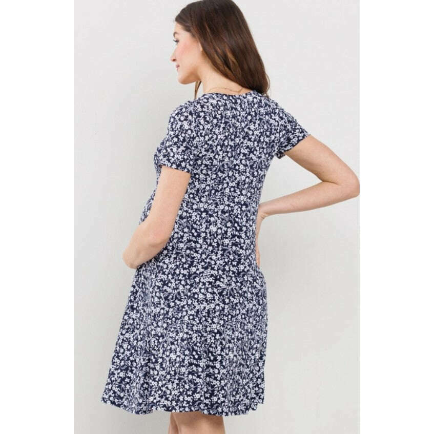 Hello Miz Floral Sweetheart Dress with Pockets