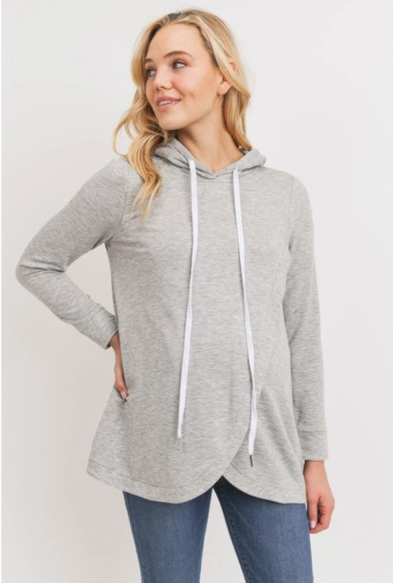 Hello Miz Half Zip Nursing Sweatshirt