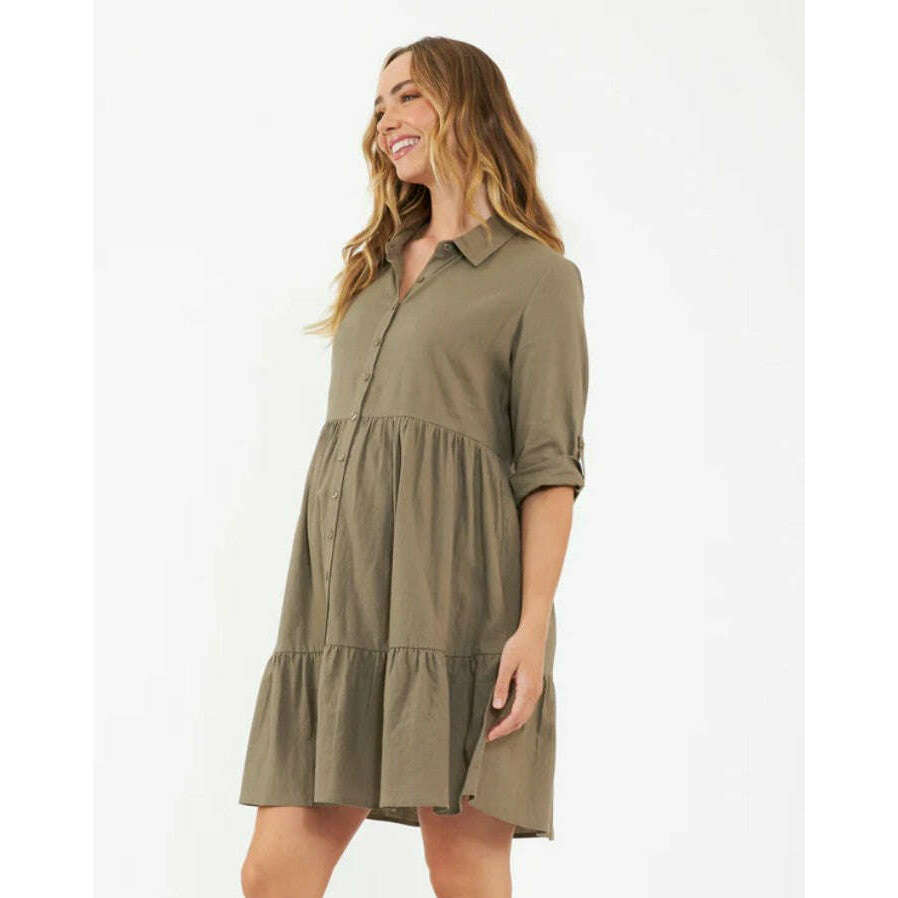 Ripe Adel Button Through Nursing Dress