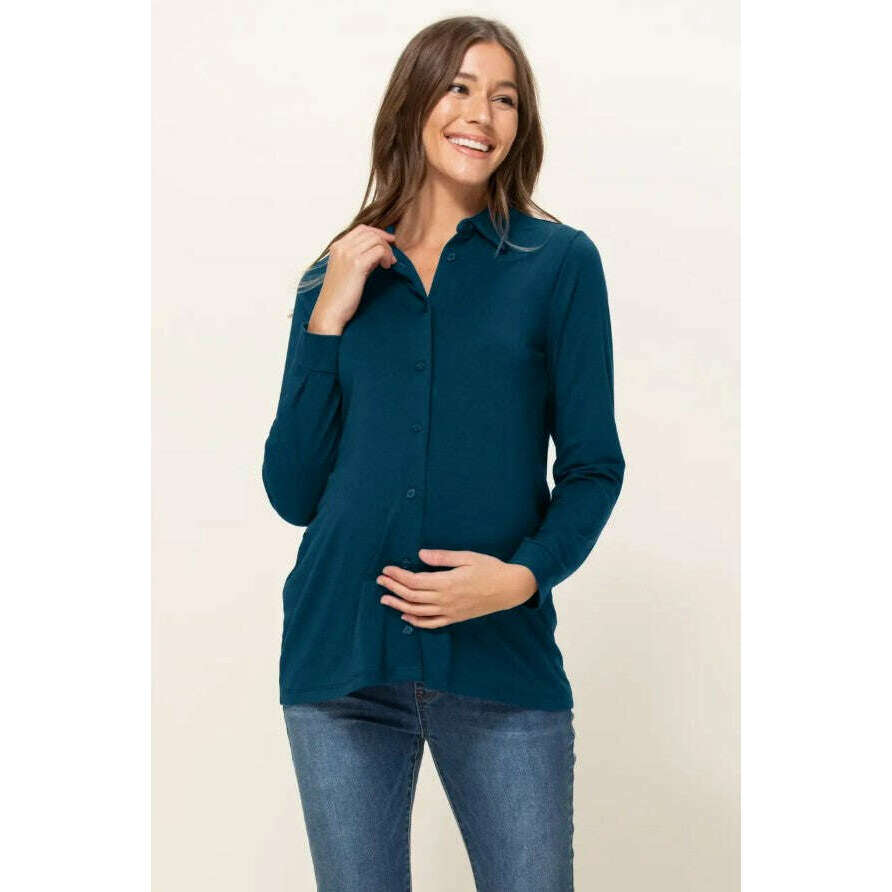 button-down-long-sleeve-teal