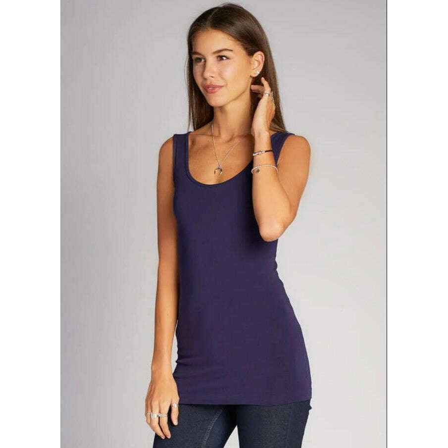 cest-moi-bamboo-seamless-tank-navy