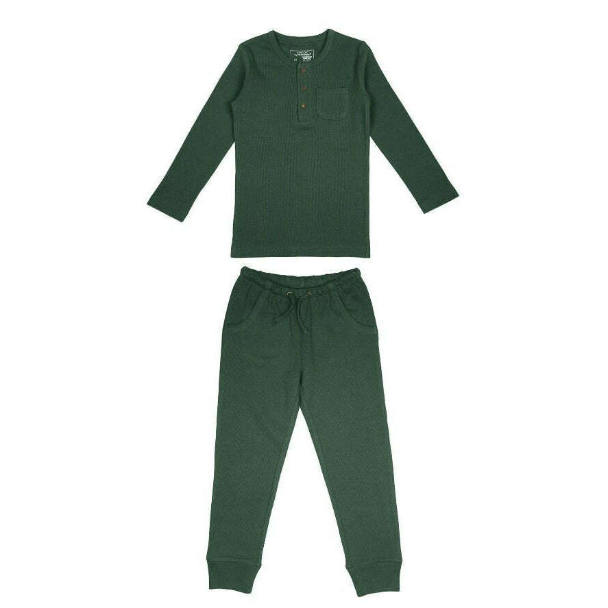 L'oved Baby Thermal Henley & Jogger Set