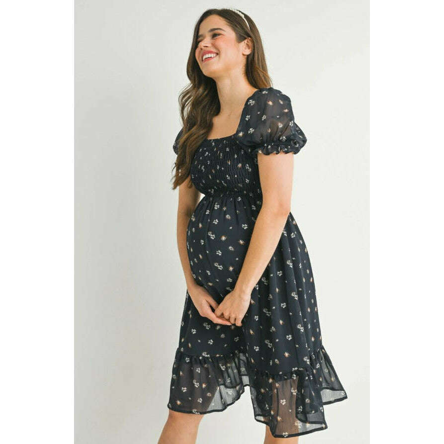floral-smocked-ruffle-dress-side