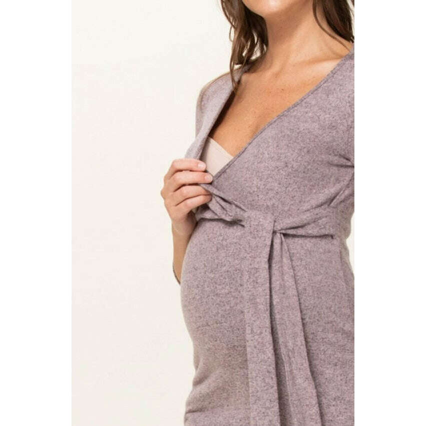 Hello Miz Knit Wrap Nursing Top