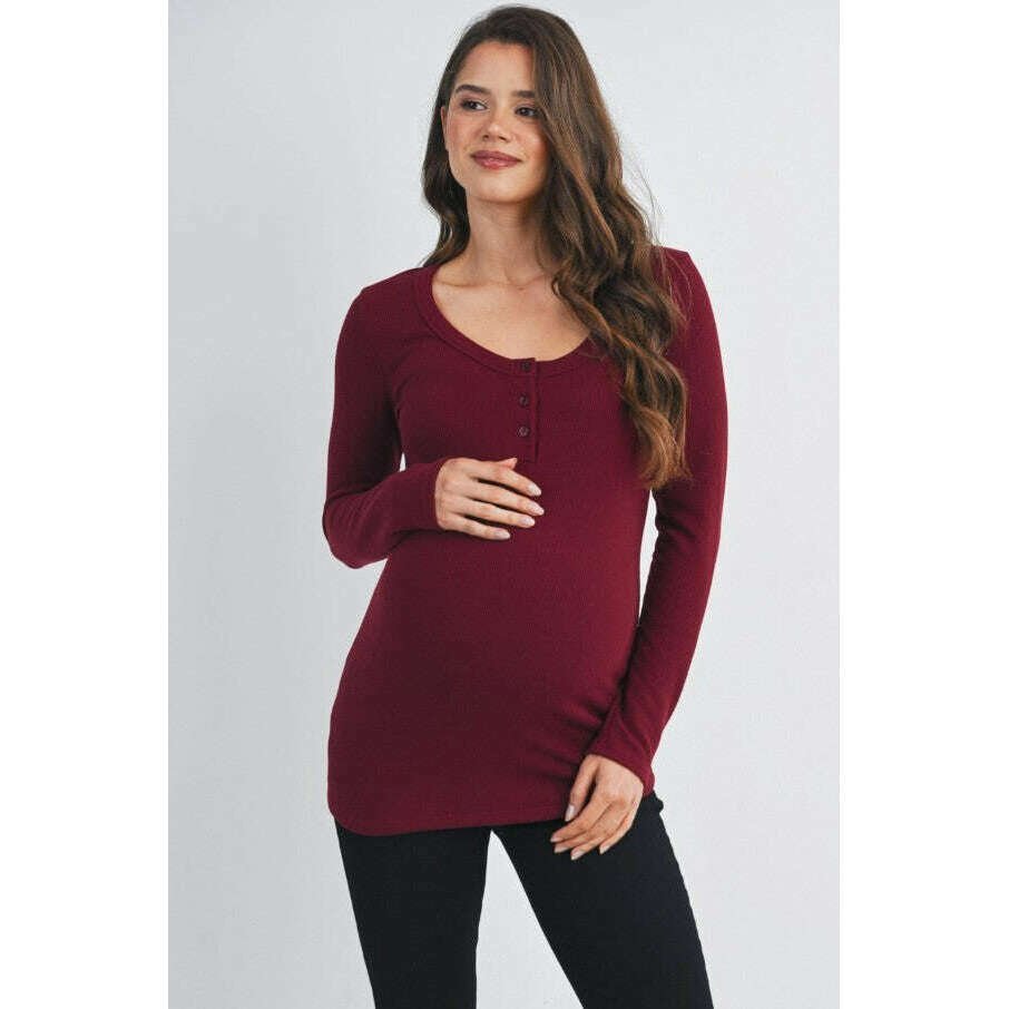 hello-miz-ribbed-henley-nursing-top-burgundy1