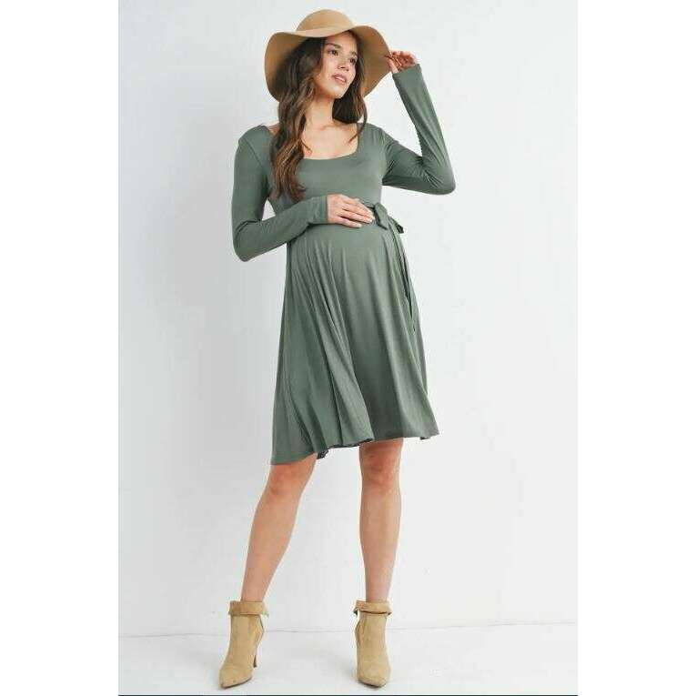 hello-miz-scoop-neck-long-sleeve-dress-olive