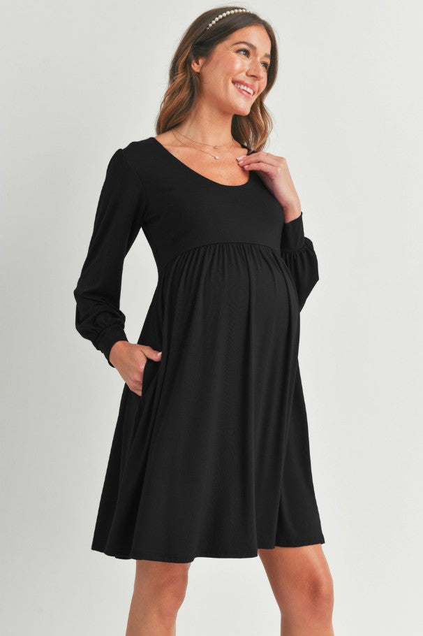 Hello Miz U Neck Babydoll Dress