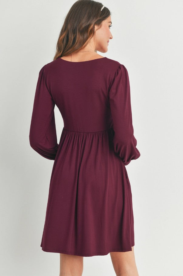 Hello Miz U Neck Babydoll Dress