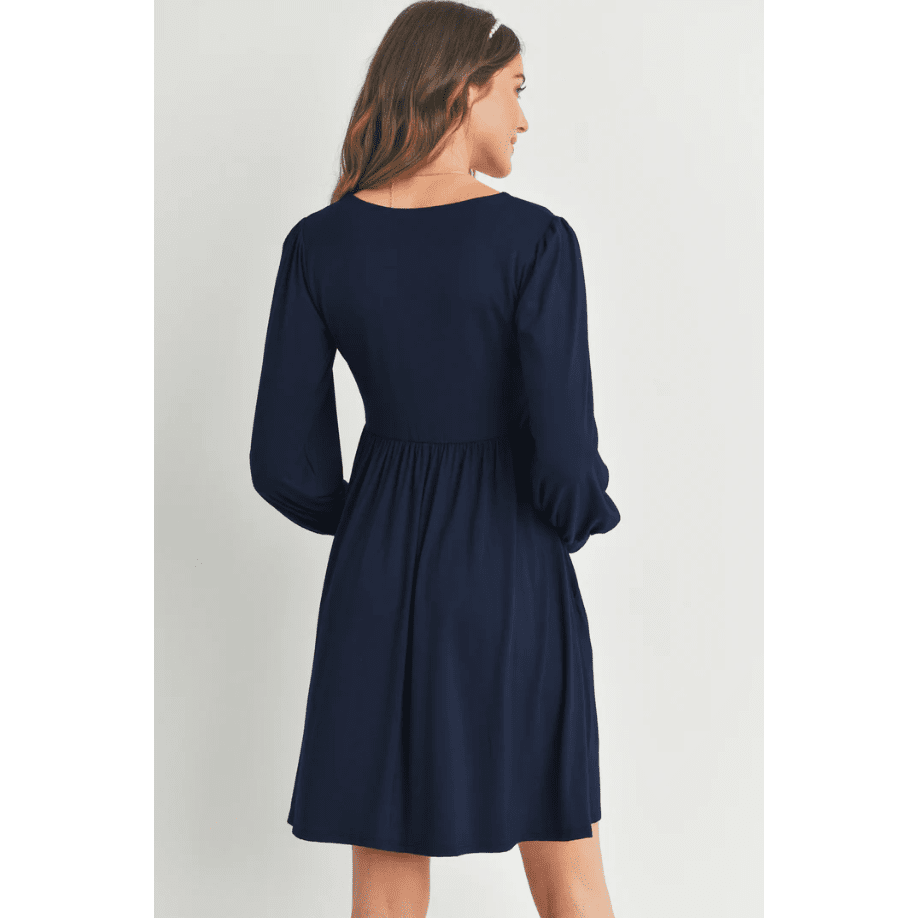 Hello Miz U Neck Babydoll Dress