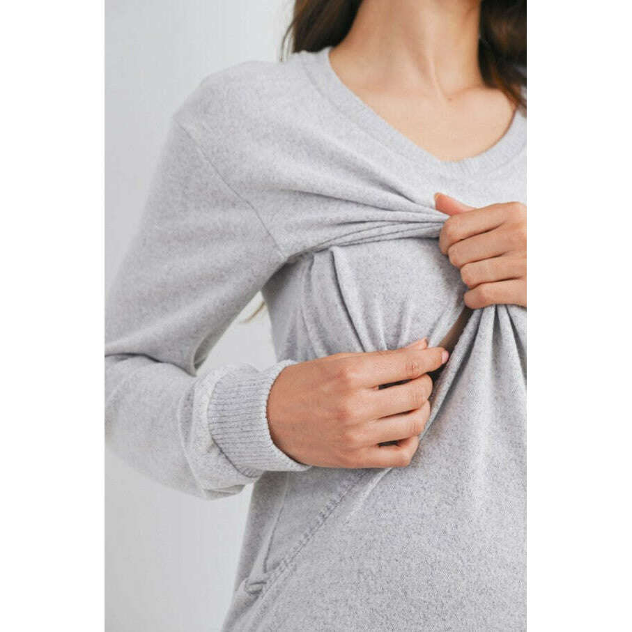 hello-miz-v-neck-double-layer-pullover-heather-grey2
