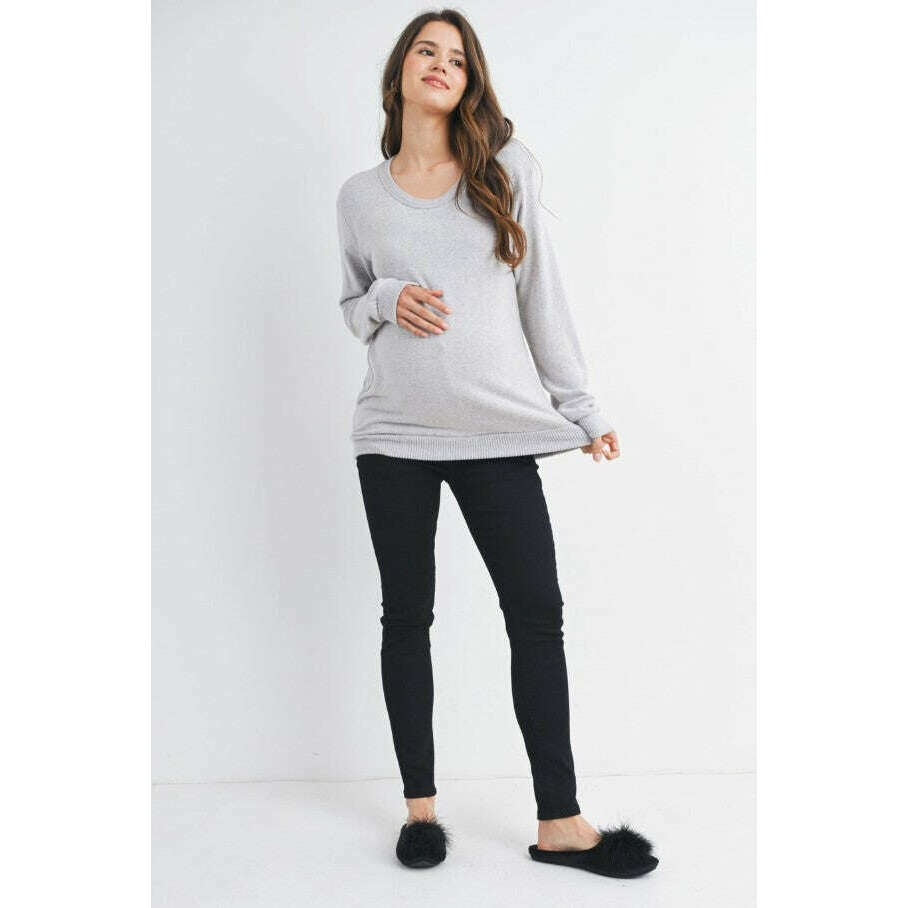 hello-miz-v-neck-double-layer-pullover-heather-grey4