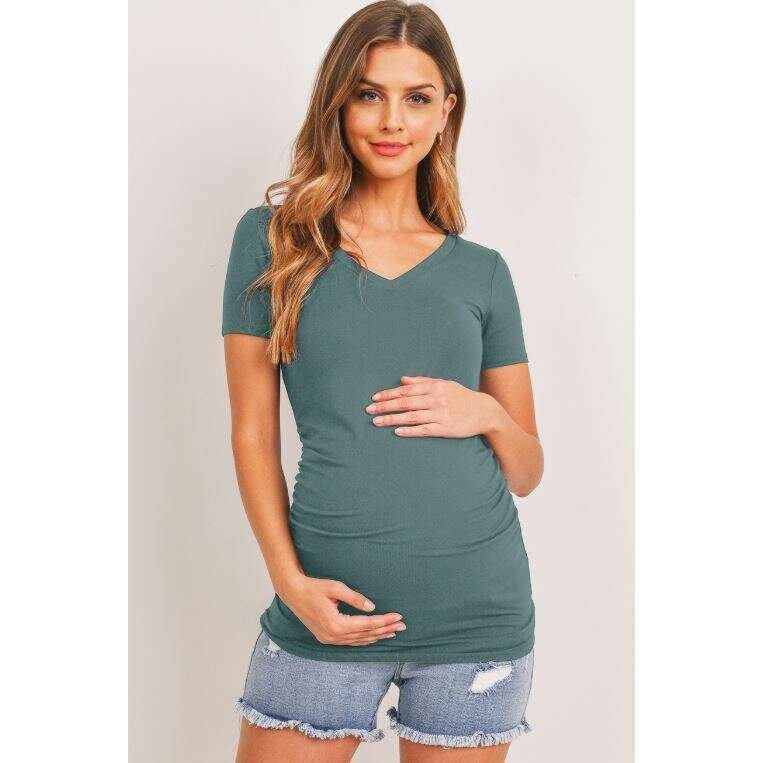 hello-miz-vneck-ruched-tee-sea-blue2