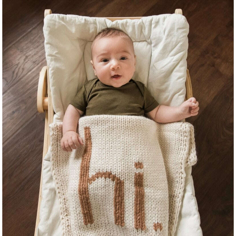 Huggalugs 'hi' Baby Blanket