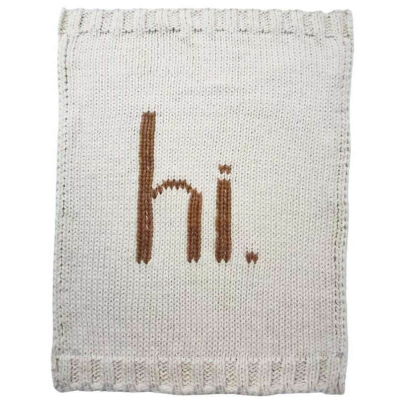 Huggalugs 'hi' Baby Blanket