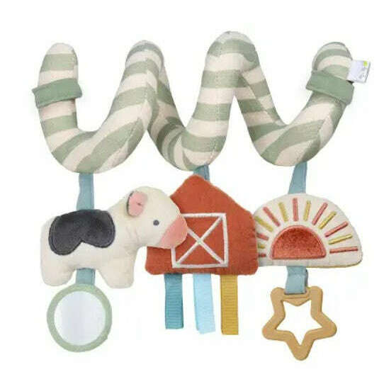 Itzy Ritzy Bitzy Bespoke Spiral Car Seat Toy - Farm