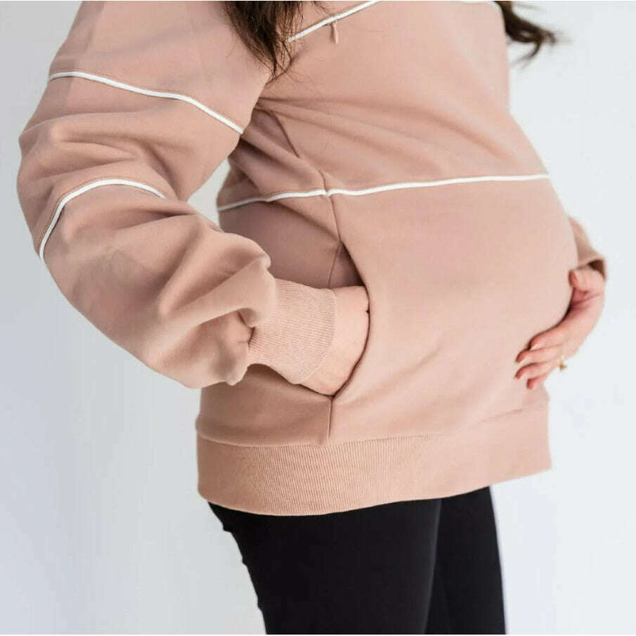 Joyleta Zipper Nursing Sweatshirt