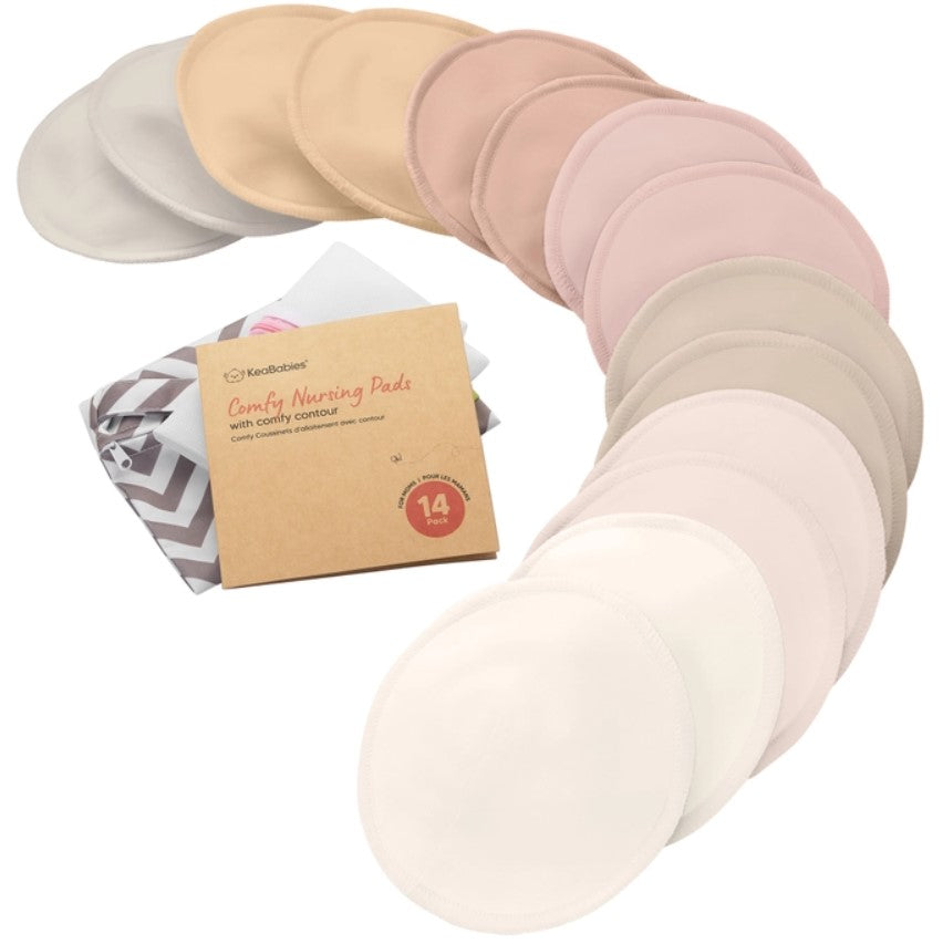 Keababies Comfy Nursing Pads - 14 pack