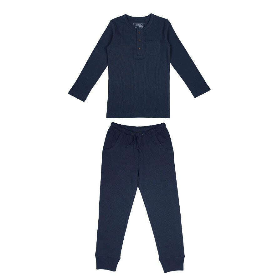 L'oved Baby Thermal Henley & Jogger Set