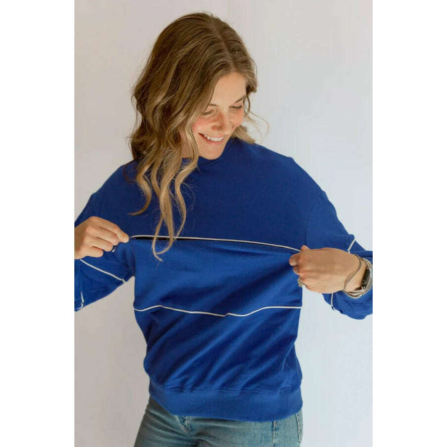 Movemama French Terry Zip Nursing Sweatshirt