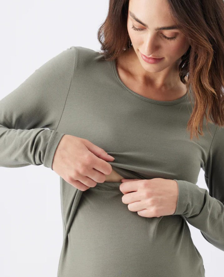 Ripe Organic Long Sleeve Nursing Top