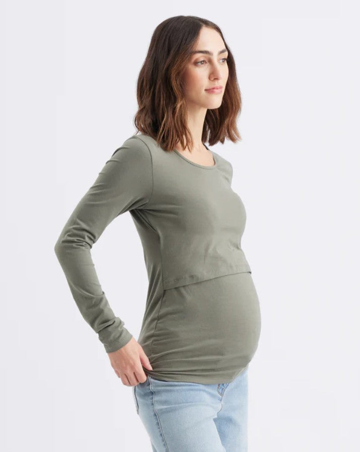 Ripe Organic Long Sleeve Nursing Top