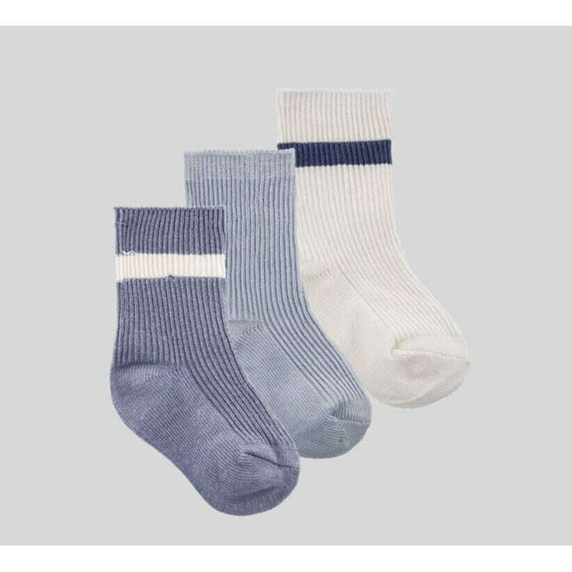 Snugabye Organic Cotton 3 Pack Baby Socks