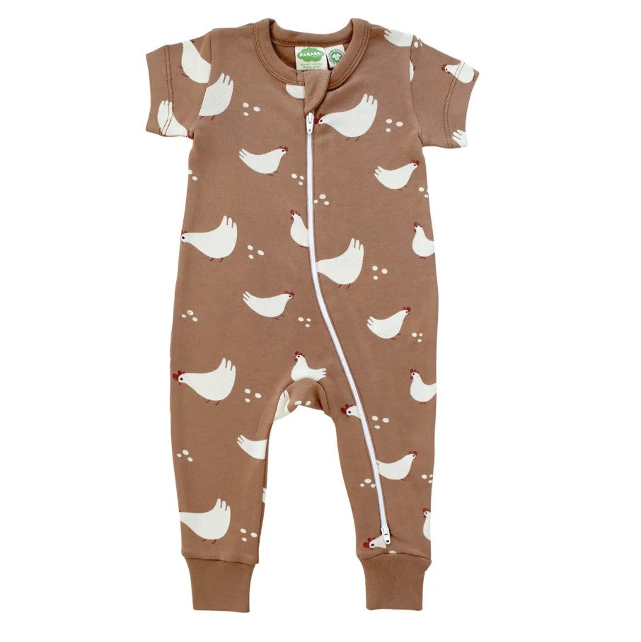 Parade Organic S/S Zip Romper