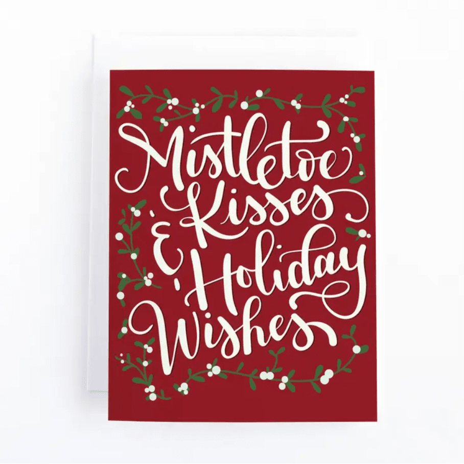 Pedaller Designs Card - Mistletoe Kisses