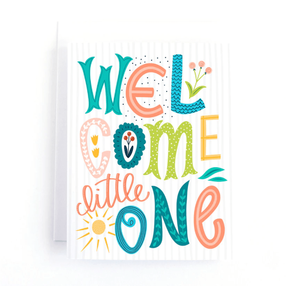 Pedaller Designs Card - Welcome Little One Boho