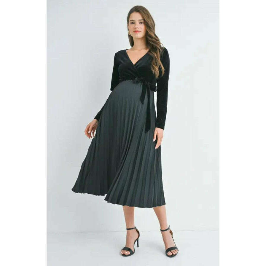 Hello Miz Pleated Nursing Dress