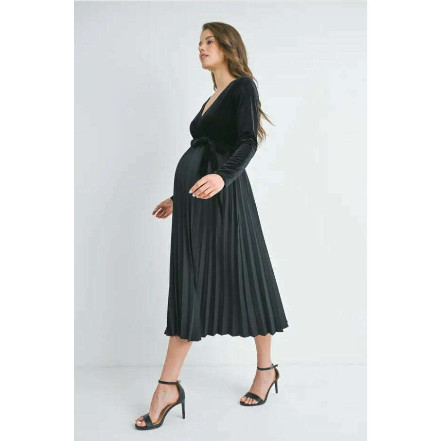 Hello Miz Pleated Nursing Dress