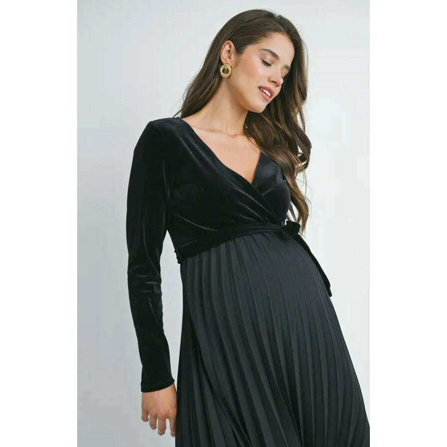 Hello Miz Pleated Nursing Dress