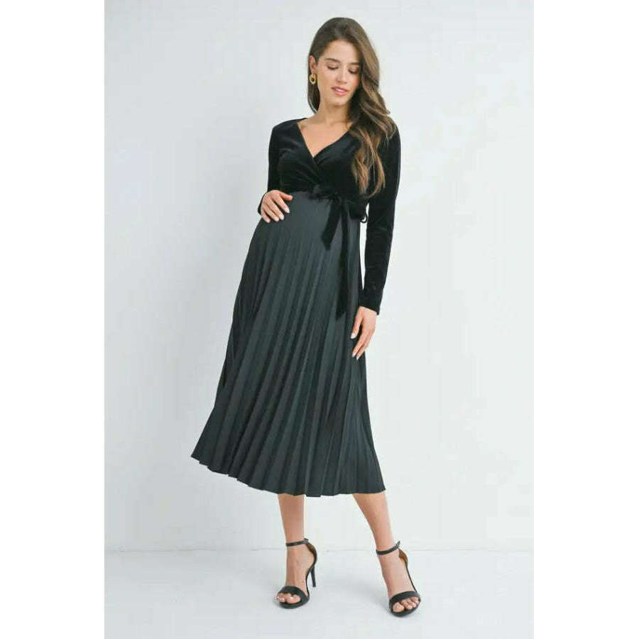 Hello Miz Pleated Nursing Dress