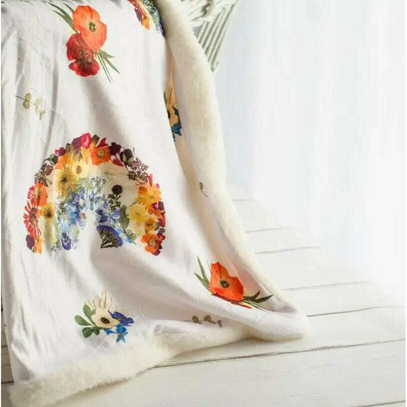 rainbows-minky-blanket-styled