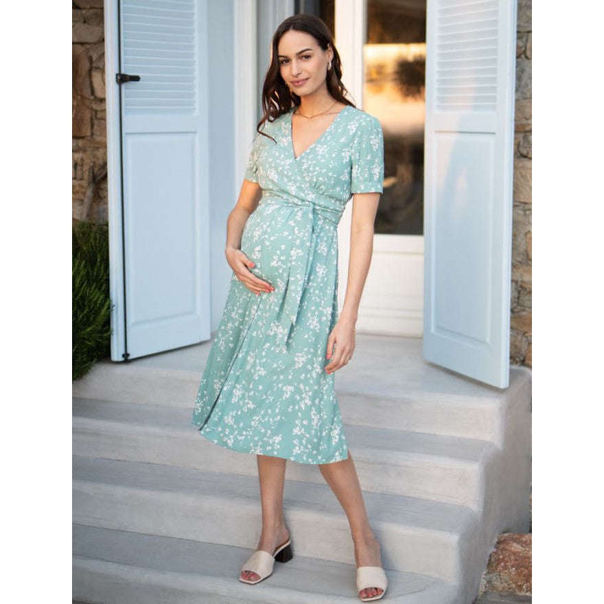 Seraphine Sanna Wrap Dress  Maternity Dresses – Bellies In Bloom