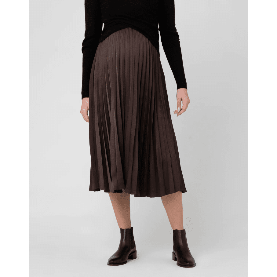 Ripe Satin Pleat Skirt | Maternity Tops