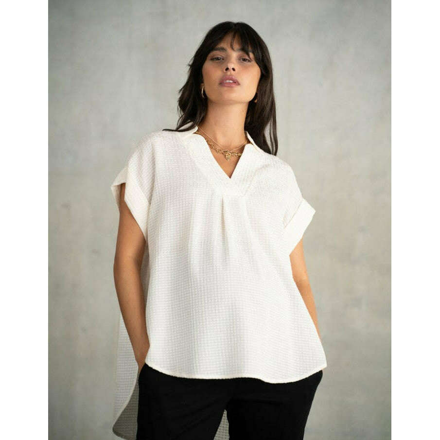Seraphine Florrie Textured Blouse