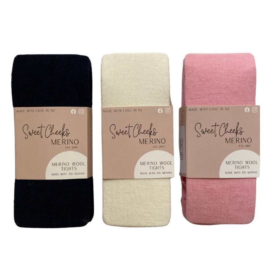 Sweet Cheeks Merino Baby Tights