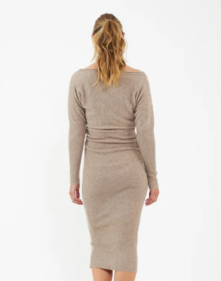 Ripe Tobie Off Shoulder Knit Dress