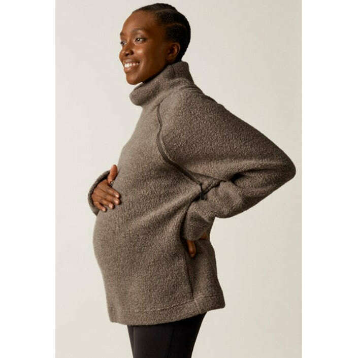 Boob Wool Pile Nursing Sweater  Maternity Tops – Bellies In Bloom